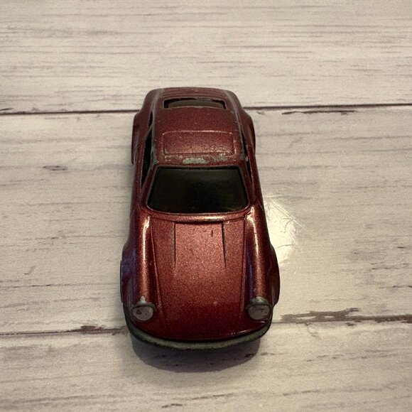 Yatming Porsche 911 Turbo Maroon Car No. 811 Vintage (SKU: 234TO) - Picture 3 of 5